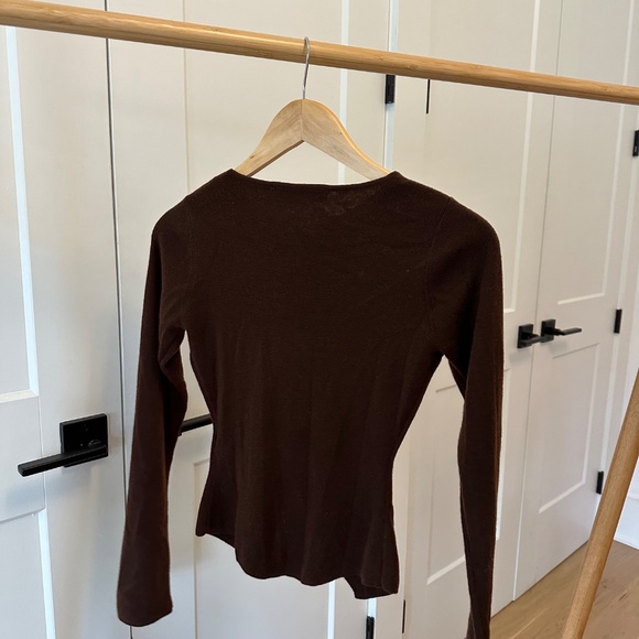 Zara brown long sleeve top in size small - Picture 5 of 6